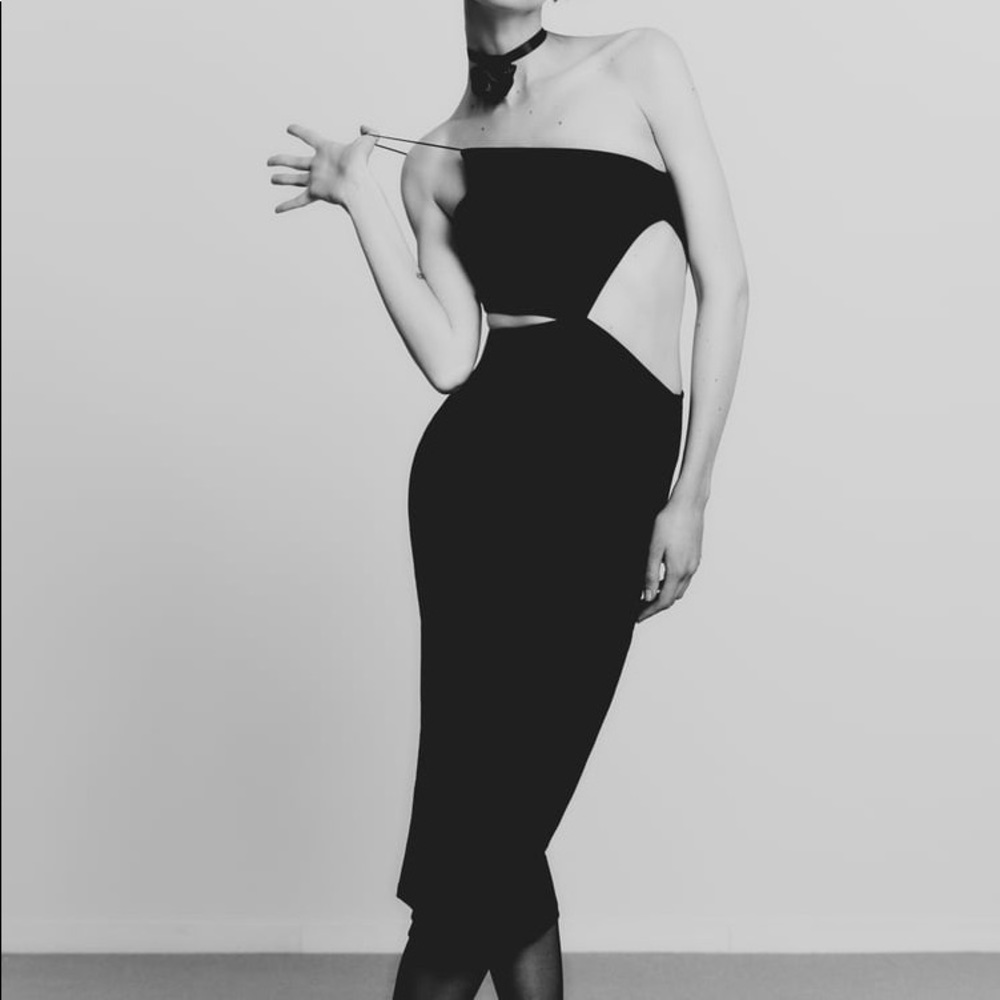 Zara black dress